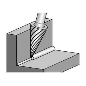 JK 16 x 63 mm Conical Tungsten Carbide Rotary Burr, JKSDA5