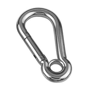 TB Basics 12 x 140 mm Stainless Steel Snap Hook With Eye