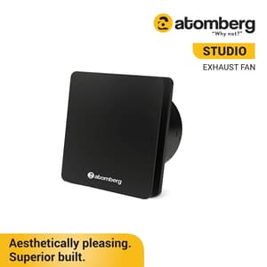 Atomberg Studio 150 mm Exhaust Fan with BLDC Motor (Black)