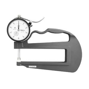 Mitutoyo 0 - 1 inch Dial Indicator Deep Throat Type Thickness Gauge (Ceramic Contact Elements), 7322A