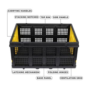Stanley 137 Kg Load Capacity Utility Platform Dolly with Folding Utility Basket (Combi Pack), SXWT-PC531B-SP