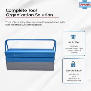 Taparia 5 Compartments Cantilever Tool Box, CTB 2105