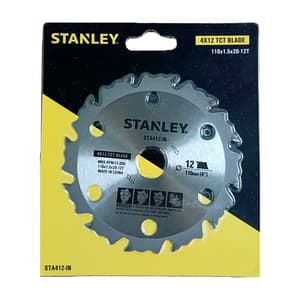 Stanley 4 inch / 110 mm TCT Saw Blade For Wood (12 Teeth), STA412-IN