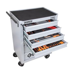 Groz 149 Pcs Universal Tool Kit with 7 Drawer Trolley (S10D Series), RTC-10D27-149