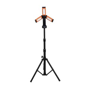 Groz 2000 Lumens Cordless Triple Head Site lamp with Tripod, LED-685T