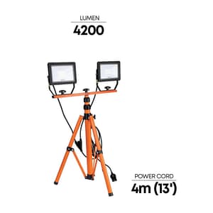 Groz 4200 Lumens AC Powered Site Lamp with Tripod, LED-612