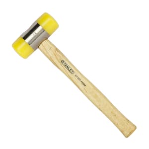 Stanley 45 mm Mallet Size, Soft Faced Hammers With Wood Handle, 57-057