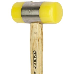 Stanley 45 mm Mallet Size, Soft Faced Hammers With Wood Handle, 57-057