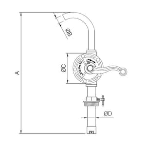 Taparia 12 Ltr/Min (Flow Rate) Rotary Barrel Pump, RBP 90