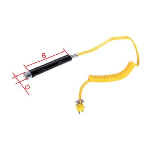 Insize -40°C ~ 400°C K-type PUP spring wire Surface Thermocouple (Reticulate Sensor), 0760-SK02