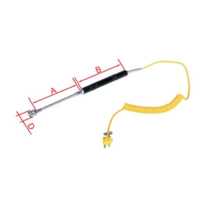 Insize -40°C ~ 400°C K-type PUP spring wire Surface Thermocouple (Reticulate Sensor), 0760-SK03