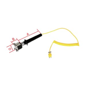 Insize -40°C ~ 400°C K-type PUP Spring wire Surface Thermocouple (Four-wheeled Reticulate Sensor), 0760-SK06