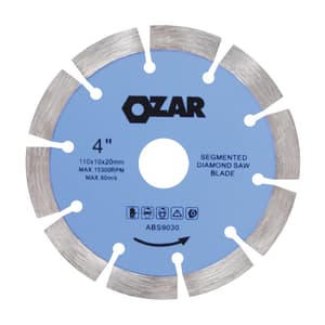 Ozar 4”/110 mm Diamond Saw Blade (Segmented), ABS-9030