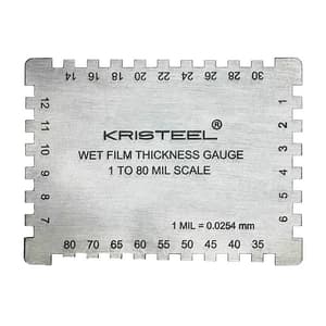 Kristeel 1 - 80 Mil Wet Film Thickness Gauge (Rectangular), WFTG-3126