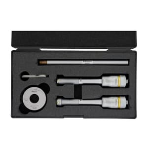 Mitutoyo 12 - 20 mm Three Point Holtest Internal Micrometer Set With Extension Rod (Pack of 8 Pcs), 368-912
