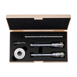 Mitutoyo 0.5 - 0.8 inch Three Point Holtest Internal Micrometer Set with Extension Rod (Pack of 8 Pcs), 368-917