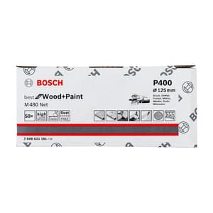 Bosch NET 125 mm / 400 Grit (Pack of 50 Pcs), 2 608 621 161