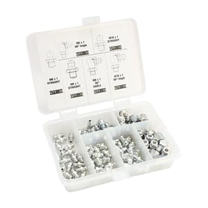 Groz 80 Pcs Metric Grease Fitting Set, STGFT-M80