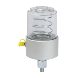Groz 170 Gms Capacity Polycarbonate Bowl Grease Feeder with Aluminium Base (1/8 inch BSPT), GFD/PA/6/B
