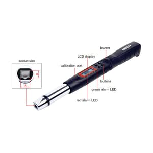 Insize 82 - 410 N.m Interchangeable Head Digital Torque Wrench (3/4 Inch Sq. Drive), IST-2W410A