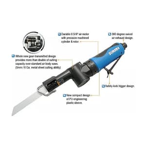 Sumake 10 mm Gear Driven Air Saw with 14T, 24T & 32T Blades, ST-BW300