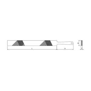 Taparia 250 mm / 10 inch Flat Handle Machinist File (2nd Cut), FLH 2502