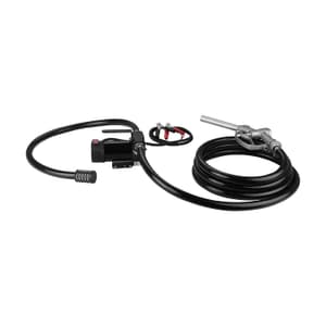 Groz 12V DC Base Mount Electric Diesel Pump with Manual Nozzle (V-Series), DP/12M/ST