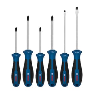 Bosch 6 Pcs Mix Screwdriver Set with Multi-component Handle (PH/PZ/SL), 1 600 A03 9PH