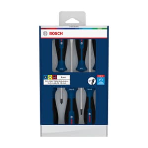 Bosch 6 Pcs Mix Screwdriver Set with Multi-component Handle (PH/TX/SL), 1 600 A03 9PJ