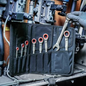 Bosch 10 mm Ratchet Combination Wrench (72 Teeth), 1 600 A03 AG7