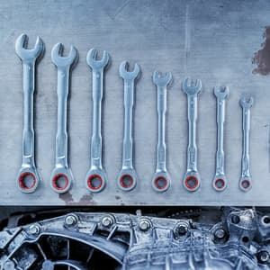 Bosch 10 mm Ratchet Combination Wrench (72 Teeth), 1 600 A03 AG7