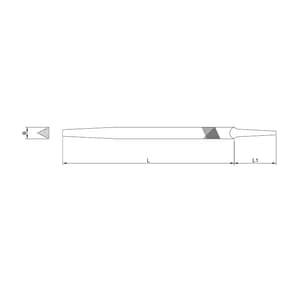Taparia 100 mm / 4 inch Regular Taper Saw Machinist File (2nd Cut), RT 1002