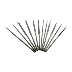 Taparia 140 mm Needle Files Set (Pack of 12 Pcs), NFS 121400