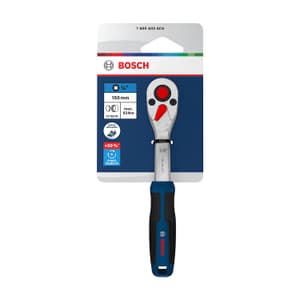 Bosch 1/4 Inch Sq. Drive Ratchet with Soft-grip Handle (72 Teeth), 1 600 A03 AC6