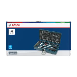 Bosch 37 Pcs 1/2 Inch Sq. Drive Ratchet Set, 1 600 A03 AC7