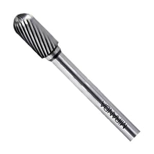 Miranda 16 x 75 mm Cylindrical Radius End Tungsten Carbide Rotary Burr, BM52050ES
