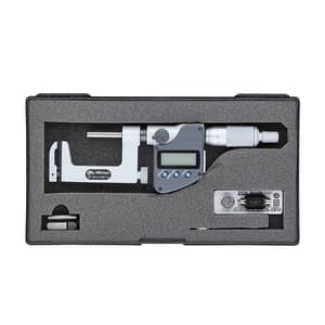 Mitutoyo 25 - 50 mm Interchangeable Anvil Type Digital Uni-mike Micrometer with Ratchet Stop, 317-252-30