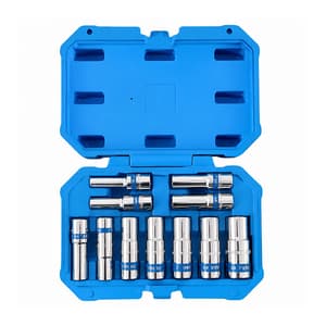 Taparia 11 Pcs 1/2 Inch Sq. Drive Deep Socket Set, SLHS11