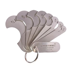 Kristeel 8 Pcs / 1/2 - 1-1/4 inch Sheave Gauge Set (Type A), 3639