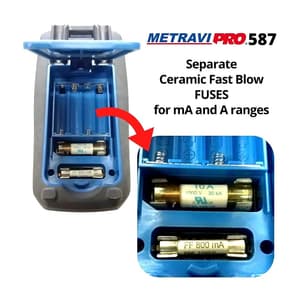 Metravi 6000 Counts / 1000 V AC / DC Digital TRMS Multimeter with VFD, PRO 587