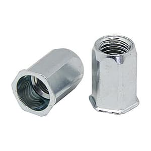 Pentagon 6 mm (SS304) Insert Nut / Rivet Nut with Full Hex Body Reduced Head (Pack of 350 Pcs)