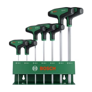 Bosch 7 Pcs T-Handle Hex Screwdriver Set, 1 600 A03 9J1