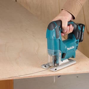 Makita 12V Max CXT 18 mm (11/16") Cordless Top Handle Jig Saw with Charger & 2 Pcs 1.5Ah Batteries, JV101DWYE