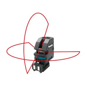 Makita 50 Mtr Self-Leveling Horizontal/Vertical Cross-Line Laser (Bare Tool), SK104Z