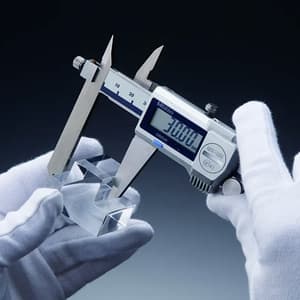 Mitutoyo 0 - 200 mm Digital ABS Offset Caliper with Thumb Roller, 573-602-20