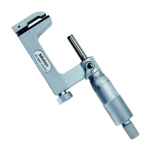 Mitutoyo 25 - 50 mm Interchangeable Anvil Type Uni-mike Micrometer with Ratchet Stop, 117-102