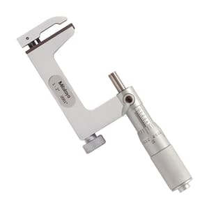 Mitutoyo 1 - 2 inch Interchangeable Anvil Type Uni-mike Micrometer with Friction Thimble, 117-108