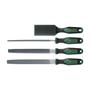 Bosch 200 mm File Set with brush (Pack of 4 Pcs), 1 600 A03 4GM