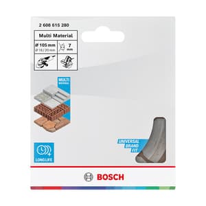 Bosch 105 mm Multi Material Diamond Cutting Disc, 2 608 615 280
