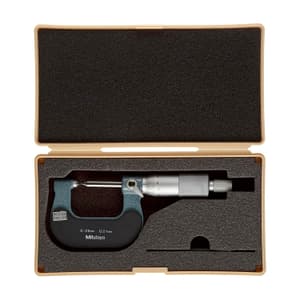 Mitutoyo 0 - 25 mm Screw Thread Micrometer (64 - 48 TPI), 125-101